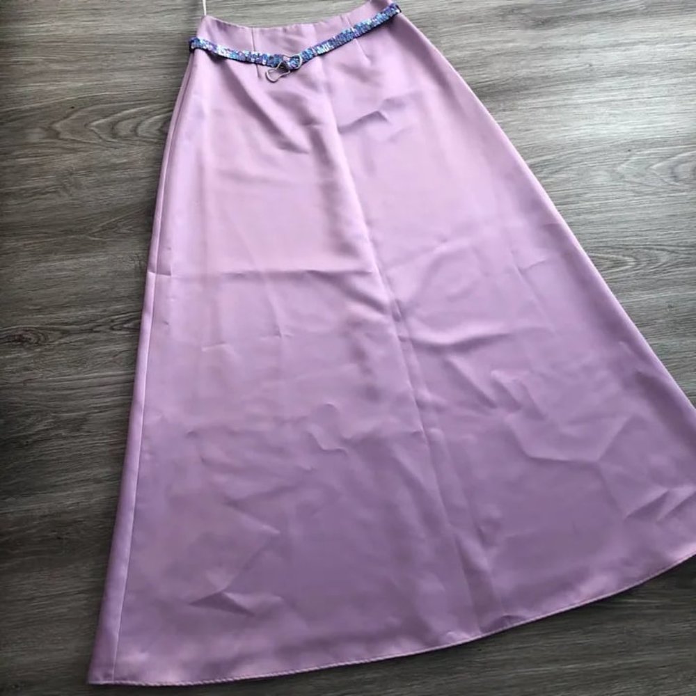 Vintage Lavender Maxi Skirt - Picture 3 of 7